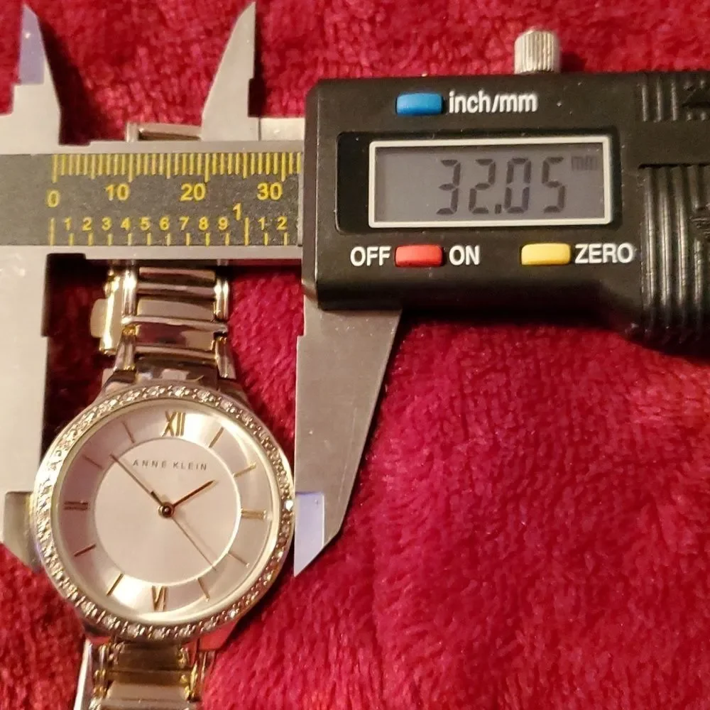 Anne Klein Womens Champagne Dial Gold Tone Metal Bracelet‎ Watch AK/2098